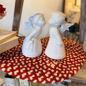 White Ceramic Angel Figurines